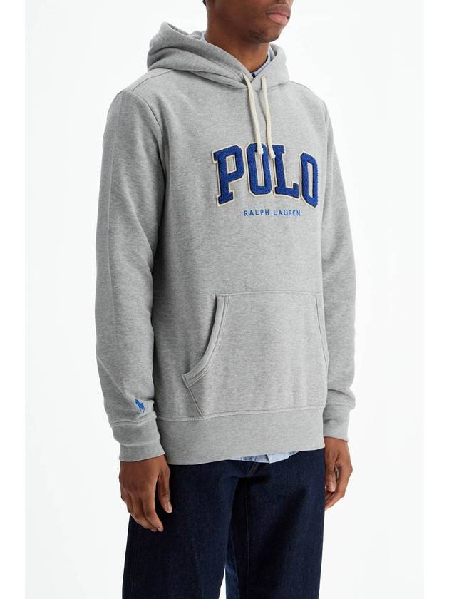 men's gray cotton zip hoodie with polo logo - POLO RALPH LAUREN - BALAAN 2