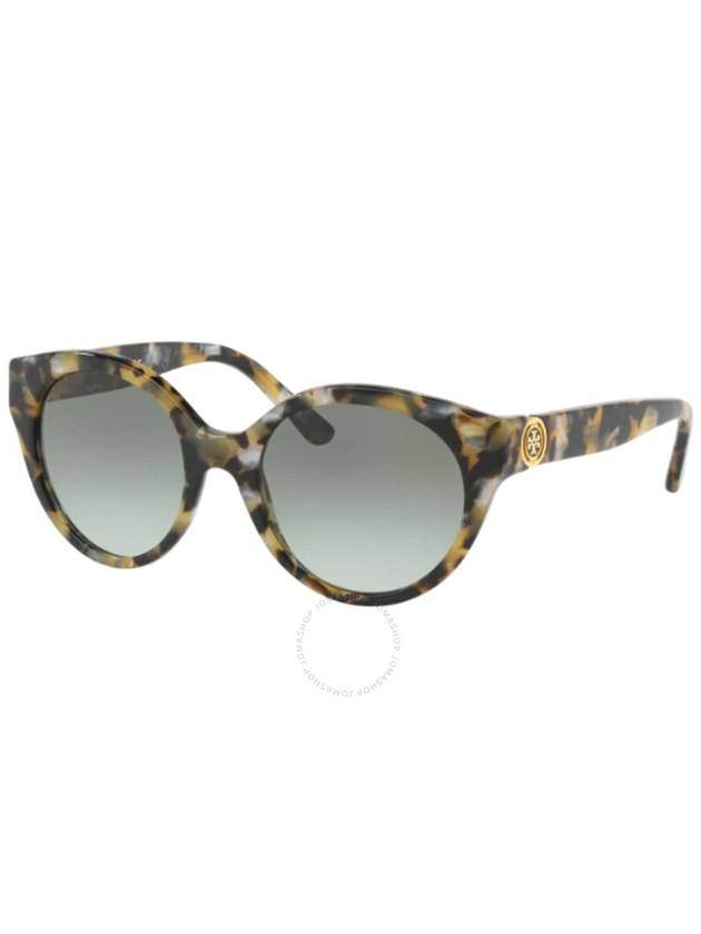 Tory Burch Green Gradient Oval Ladies Sunglasses TY7087 16128E 52 - TORY BURCH - BALAAN 1