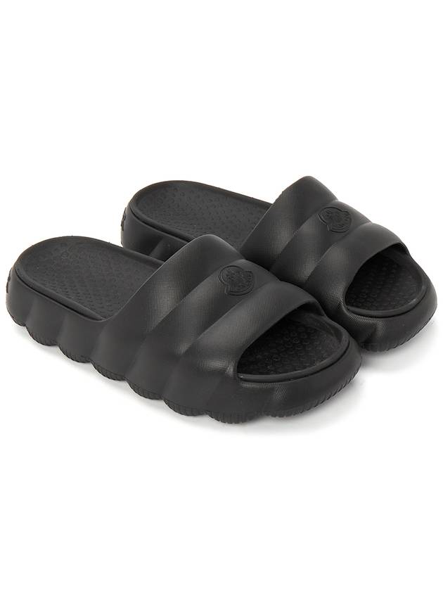 LILO Slide Slippers Black - MONCLER - BALAAN.