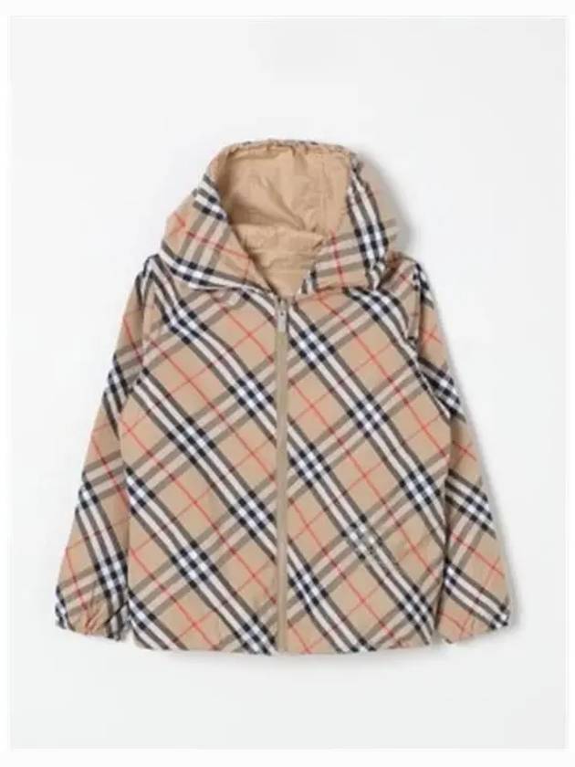 Check Zip-Up Hoodie Beige - BURBERRY - BALAAN 2