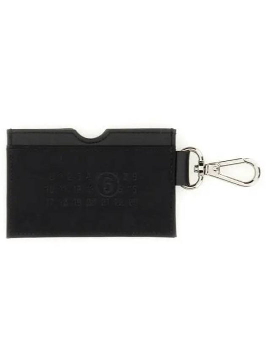 Embroidery Numeric Logo Card Wallet Key Holder Black - MAISON MARGIELA - BALAAN 2