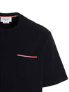 Cotton Oversized Pocket Short Sleeve T-Shirt Navy - THOM BROWNE - BALAAN 5