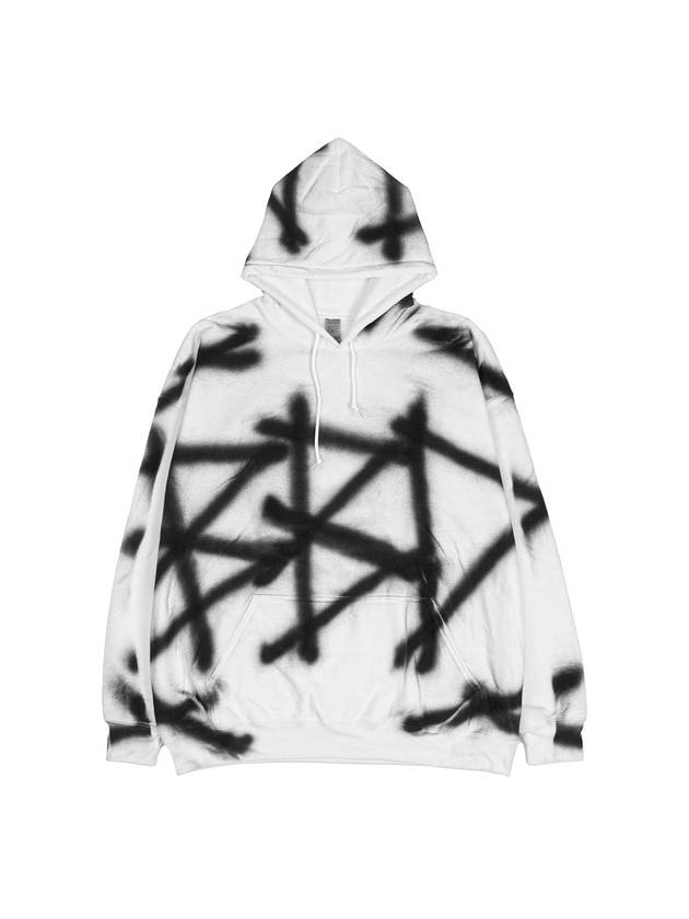 BBD Sprayed Custom Hoodie Gildan Ver White - BLACKBLOND - BALAAN 1