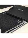 24K Square Silk Scarf CC Logo Black AAA555 - CHANEL - BALAAN 6