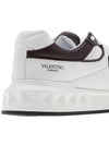 Nappa Leather One Stud Low Top Sneakers White Brown - VALENTINO - BALAAN 11