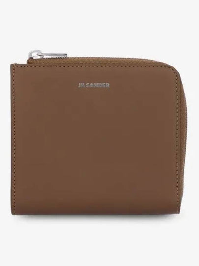 Logo Half Wallet Tobacco - JIL SANDER - BALAAN 2