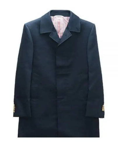 Men's Mackintosh Bal Collar Classic Single Coat Navy - THOM BROWNE - BALAAN 2