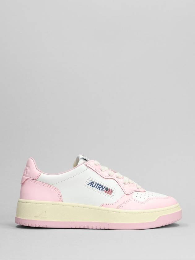 Women's Medalist Bi-Color Low-Top Sneakers White Pink - AUTRY - BALAAN 2