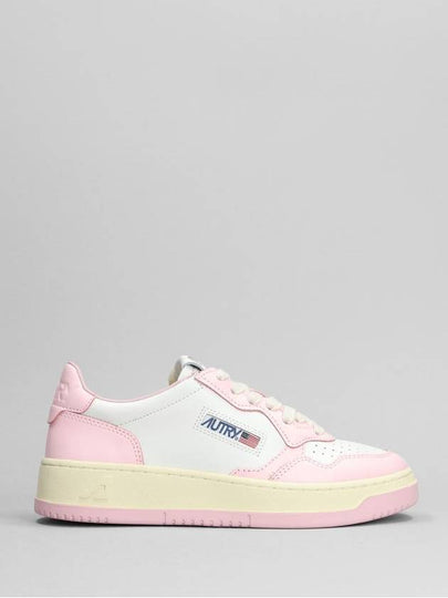 Women's Medalist Bi-Color Low-Top Sneakers White Pink - AUTRY - BALAAN 2