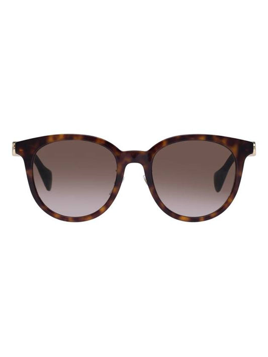 Eyewear Side GG Logo Round Sunglasses Havana - GUCCI - BALAAN 1