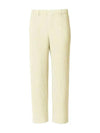 Pleated Straight Pants Ivory - ISSEY MIYAKE - BALAAN 2