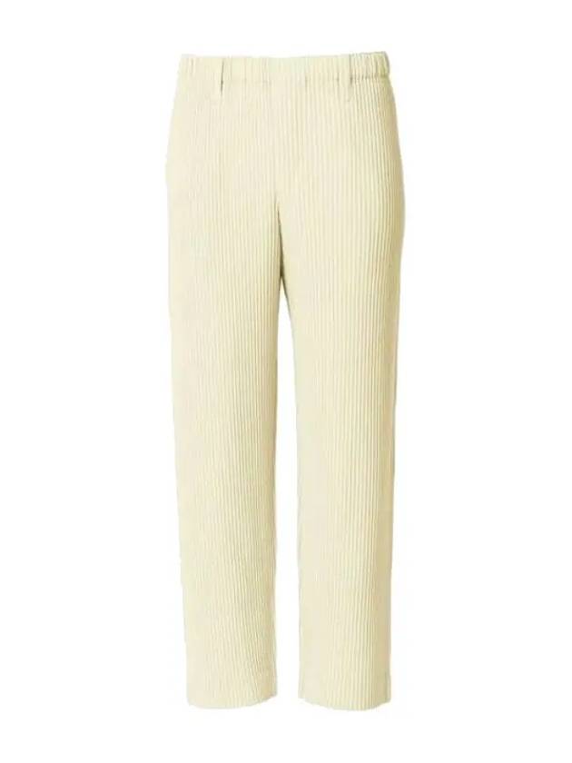 Pleated Straight Pants Ivory - ISSEY MIYAKE - BALAAN 2