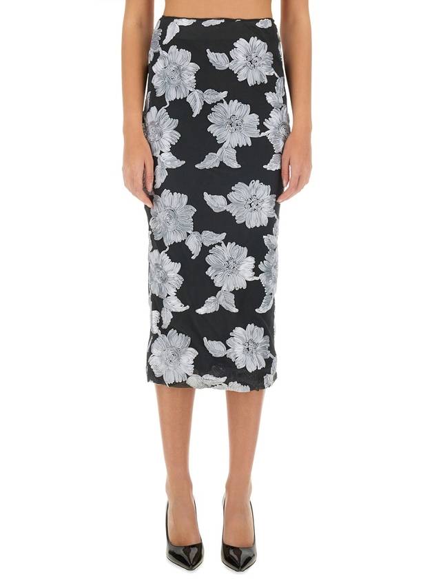 FLORAL PENCIL SKIRT - ROTATE - BALAAN 1