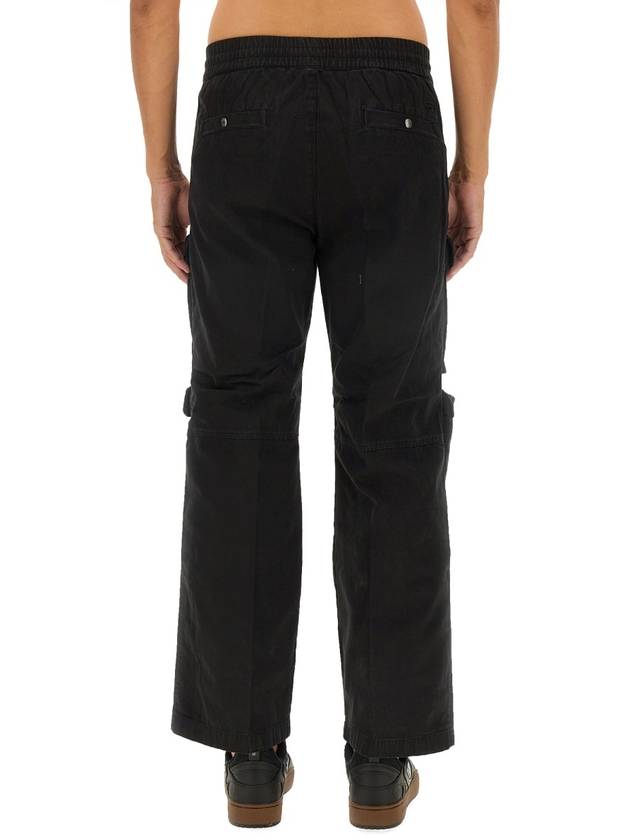 P Danzel Twill Cargo Straight Pants Black - DIESEL - BALAAN 4