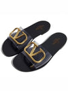 S0L42 ECG 0NO V logo sandals black - VALENTINO - BALAAN 4