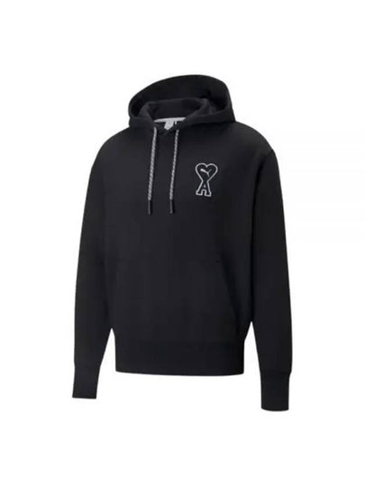 Embroidered Logo Hoodie Black - PUMA - BALAAN 2