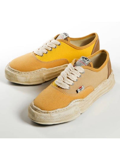 Baker OG Sole Canvas Low Top Sneakers Yellow - MAISON MIHARA YASUHIRO - BALAAN 2