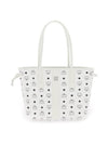 Reversible Visetos Tote Bag White - MCM - BALAAN 1