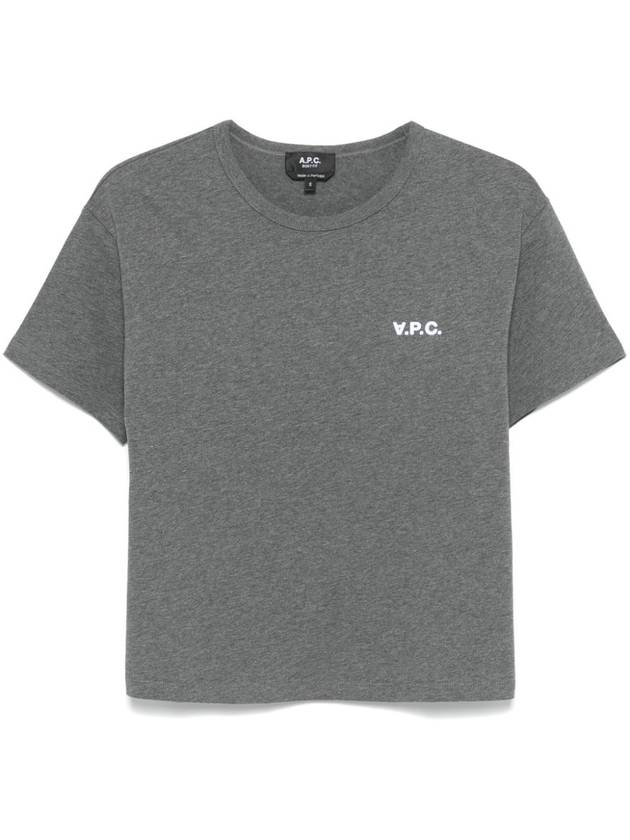 Boxy Micro Logo Short Sleeve T-Shirt Charcoal - A.P.C. - BALAAN 2