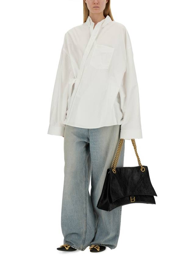 Wrap Large Fit Shirt White - BALENCIAGA - BALAAN 3