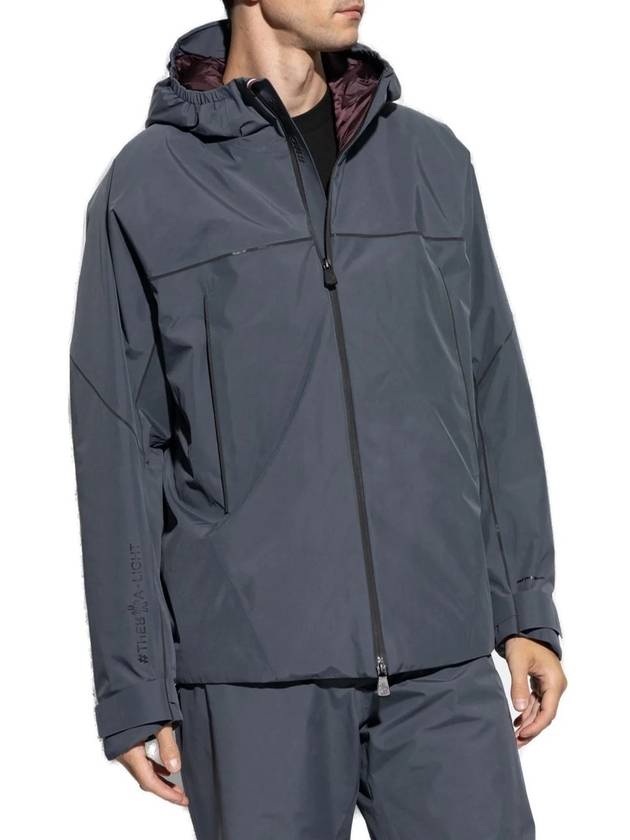 Grenoble Two Sheers Short Down Jacket Gray - MONCLER - BALAAN 3