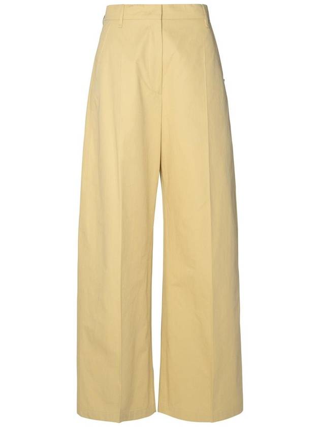 Sportmax 'Gebe' Beige Cotton Pants - MAX MARA SPORTMAX - BALAAN 1