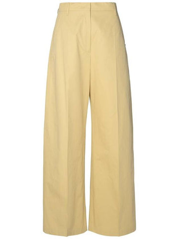 Sportmax 'Gebe' Beige Cotton Pants - MAX MARA SPORTMAX - BALAAN 1