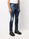 Men's Dark Crinkle Daisy Wash Cool Guy Jeans Blue - DSQUARED2 - BALAAN 5