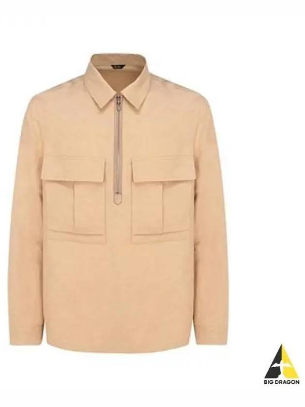 Loro Piana half zipup over long sleeve shirt beige FAM0391 - LORO PIANA - BALAAN 1