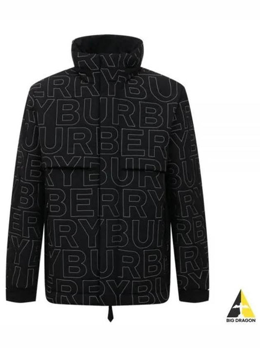 Logo Packaway Hooded Padding Black - BURBERRY - BALAAN 2