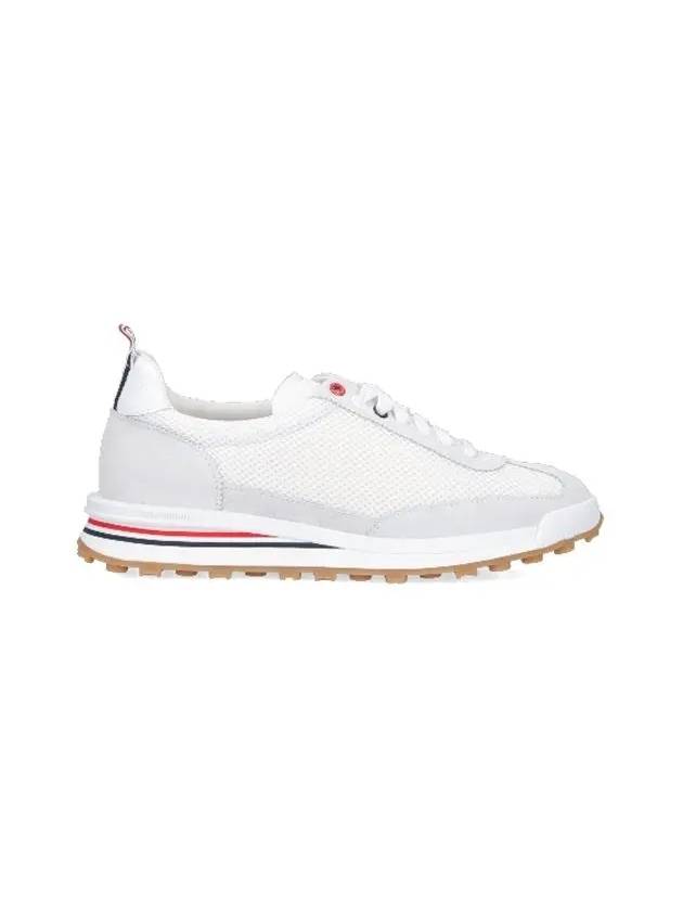 Fine Kid Suede Tech Runner White - THOM BROWNE - BALAAN 3