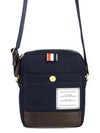 logo patch canvas cross bag navy - THOM BROWNE - BALAAN 2