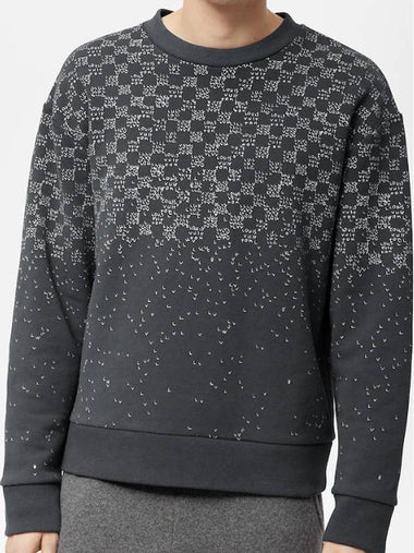 Damier Spread Printed Sweatshirt Anthracite - LOUIS VUITTON - BALAAN 1