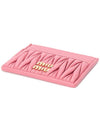 Matelasse Nappa Leather Card Wallet Begonia Pink - MIU MIU - BALAAN 4