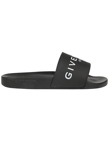 Women's Embossed Logo Slippers Black - GIVENCHY - BALAAN 1