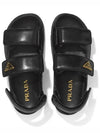 Flat Nappa Leather Sandals Black - PRADA - BALAAN 4