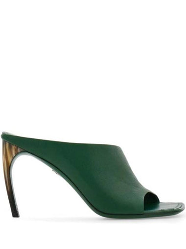 Salvatore Mule Slippers 01I112 772932 FOREST GREEN - SALVATORE FERRAGAMO - BALAAN 1