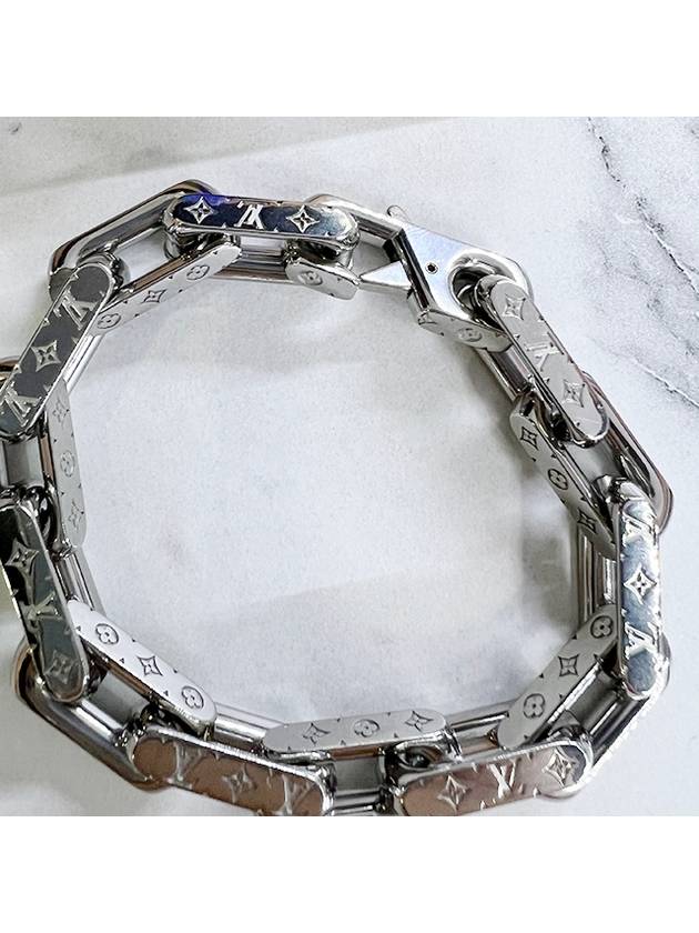 Monogram Chain Bracelet Silver - LOUIS VUITTON - BALAAN 6