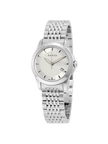 Women's G Timeless Metal Watch Silver - GUCCI - BALAAN 1