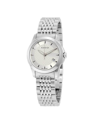 Women's G Timeless Metal Watch Silver - GUCCI - BALAAN 1