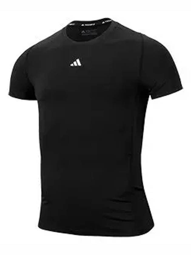 Tech Fit Short Sleeve T-Shirt Black - ADIDAS - BALAAN 4