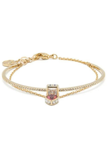 Chroma Heart Red Crystal Bracelet Gold - SWAROVSKI - BALAAN 1