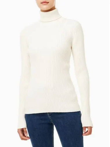 JEANS Women s Essential Turtleneck Pullover Sweater Ivory J224945YBI - CALVIN KLEIN - BALAAN 1