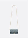 Lady Chain Canage Lambskin Pouch Bag Cloud Blue - DIOR - BALAAN 5