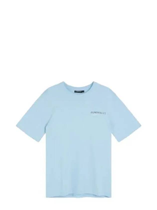 Dale Seasonal Print Short Sleeve T-Shirt Light Blue - J.LINDEBERG - BALAAN 2