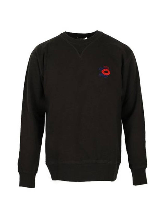 Mike Logo Brushed Sweatshirt Black - ISABEL MARANT - BALAAN 1