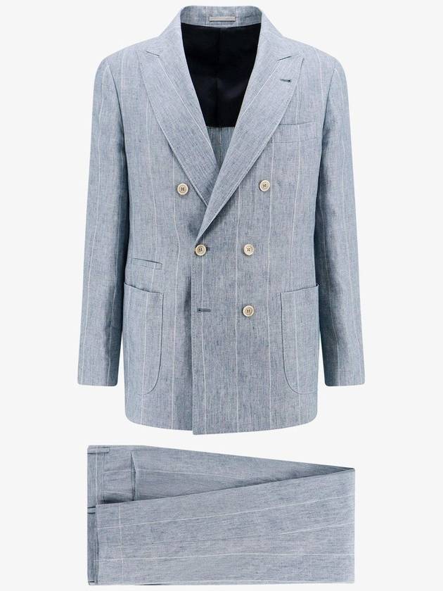 24 ss Linen Suit WITH Stripe Motif MB400LDBHC006 B0651009647 - BRUNELLO CUCINELLI - BALAAN 1