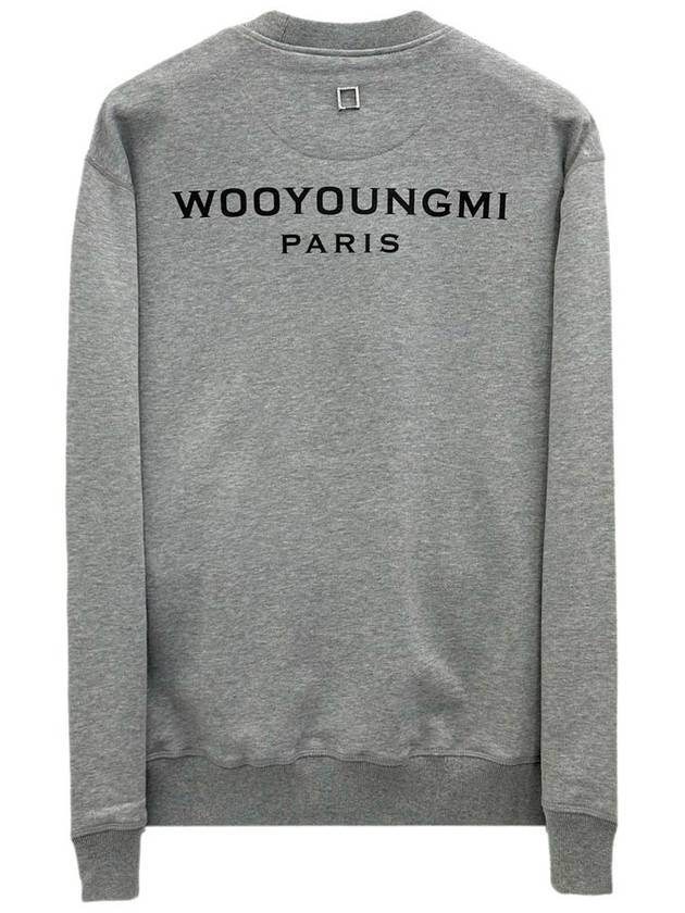 Back Logo Sweatshirt Grey - WOOYOUNGMI - BALAAN 4