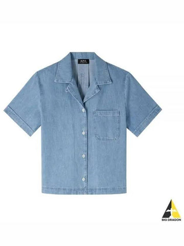 APC 24 Maeva short sleeve shirt COGXX F12583 IAB - A.P.C. - BALAAN 1