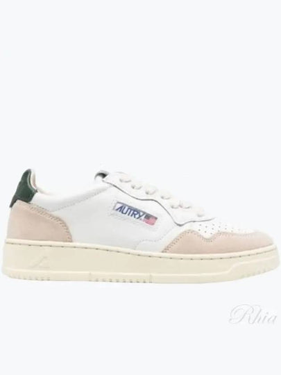 Medalist Leather Low-Top Sneakers Green White - AUTRY - BALAAN 2